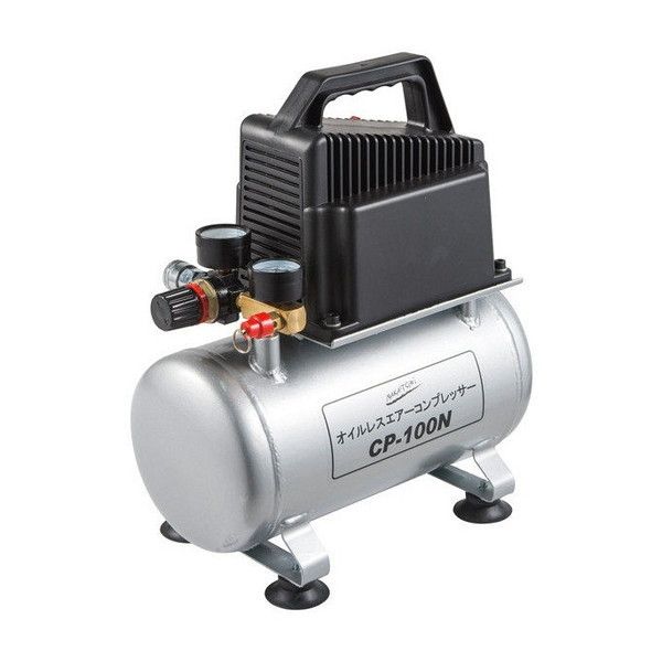 美品CP-100 ナカト ミ エアコ  ンプレッサー ナカトミ CP-100N [オイルレスエアーコンプレッサー] | 激安の新品・型