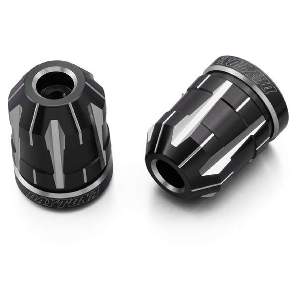 デイトナ D99724 PREMIUM ZONE バーエンド ホンダ(M6)用 TECHNO アッシュシルバー