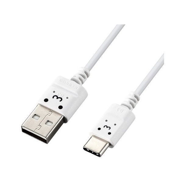 ELECOM MPA-ACX15WF USB-CP[u Type-CP[u X ɍ A-C 1.5m X}z[dP[u zCgtFCX