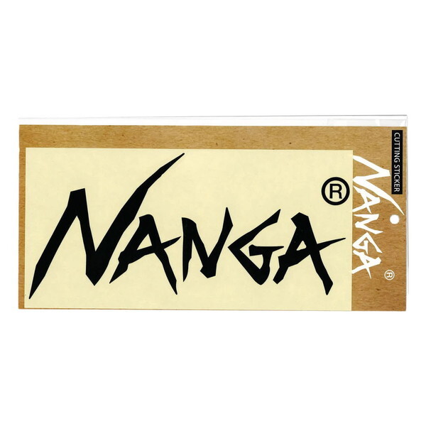 NANGA �i���K NANGA LOGO CUTTING STICKER BLK L NA2254-3G517 N1StBKG3 ���S�J�b�e�B���O�X�e�b�J�[L