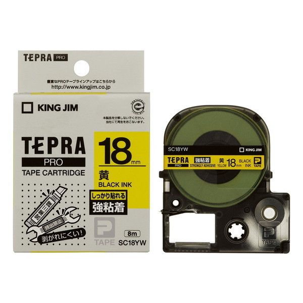 KING JIM SC18YW �e�v��PRO�e�[�v���S��18mm��