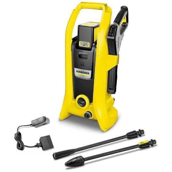 KARCHER(ケルヒャー) K2 コードレス高圧洗浄機 バッテリーセット + 2.643-101.0 自吸用ホース(3m) +  2.642-794.0 フィルター (自吸用・本体取付用)