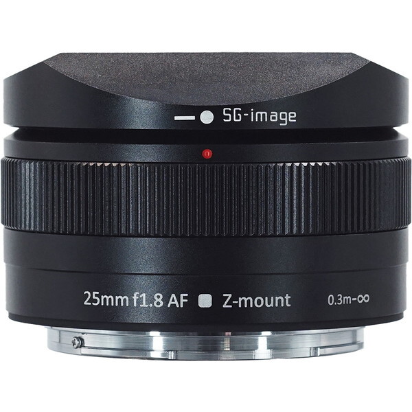 SG-image SG AF25mm F1.8 Z C (B) �u���b�N [�P�œ_�����Y (�j�R��Z�}�E���g)]