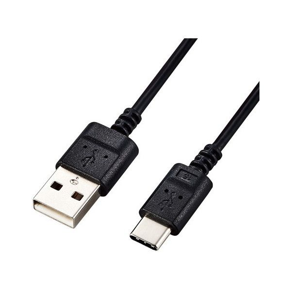 ELECOM MPA-ACX20BK2 USB-CP[u Type-CP[u X ɍ A-C 2m X}z[dP[u ubN
