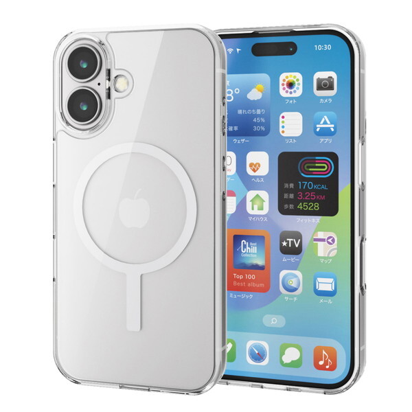 ELECOM PM-A24AMAG02WH zCg MAGKEEP [iPhone16 nCubhP[X]