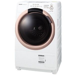 SHARP ES-S7G-NL ピンクゴールド [ドラム式洗濯乾燥機 (洗濯7kg/乾燥