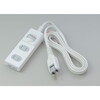 ELPA WBS-T3010B(W) ホワイト [扉付電源タップ 集中スイッチ 3個口 1m]