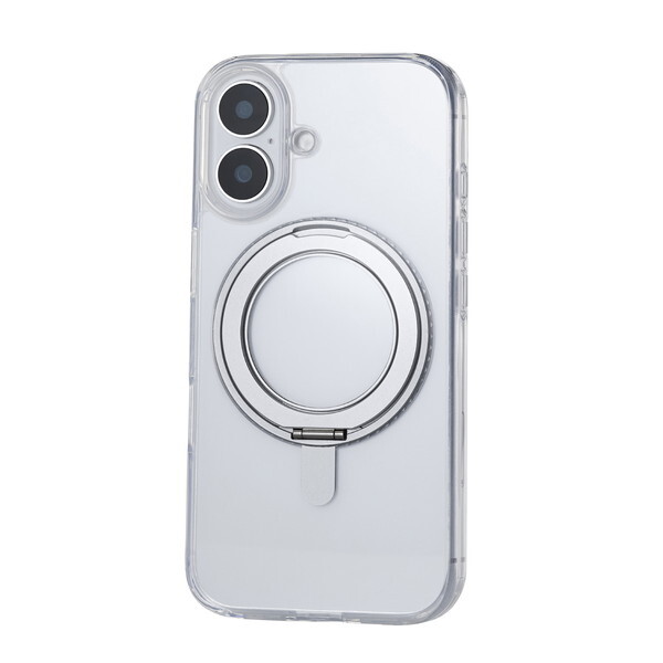 ELECOM PM-A24AMAGSTGY �O���[ MAGKEEP [iPhone16 �n�C�u���b�h�P�[�X]