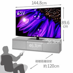 SHARP 65V型 4K 有機ELテレビ AQUOS 4T-C65EQ1 有機ELテレビ AQUOS（アクオス） 4T-C65EQ1 [65V型 /Bluetooth対応 /4K