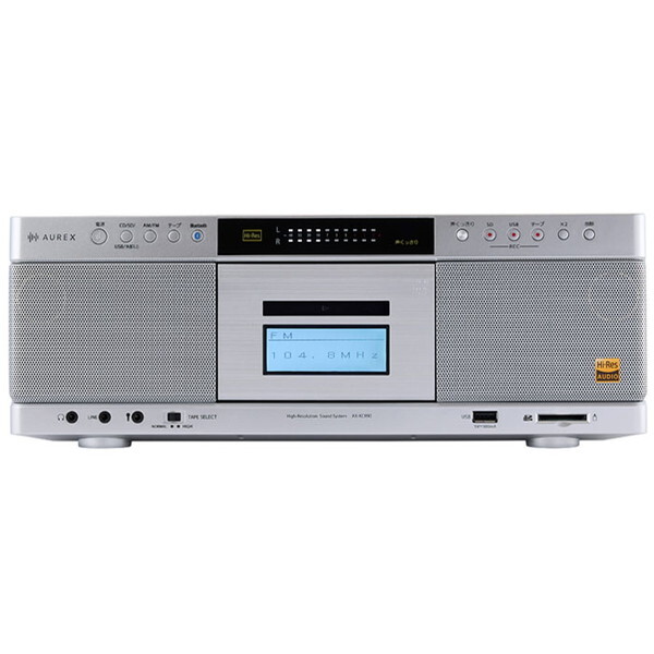 東芝 AX-KCR90(S) シルバー AUREX [CDラジカセ(ワイドFM対応