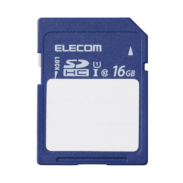 ELECOM MF-FS016GU11C [SDJ[h SDHC 16GB Class10 UHS-I U1 80MB/s x SDJ[hP[Xt]