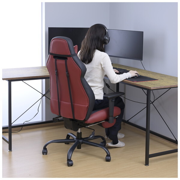 YAMAZEN Eスタイルチェア/ESC-895(BK/BK) - 椅子、スツール、座椅子