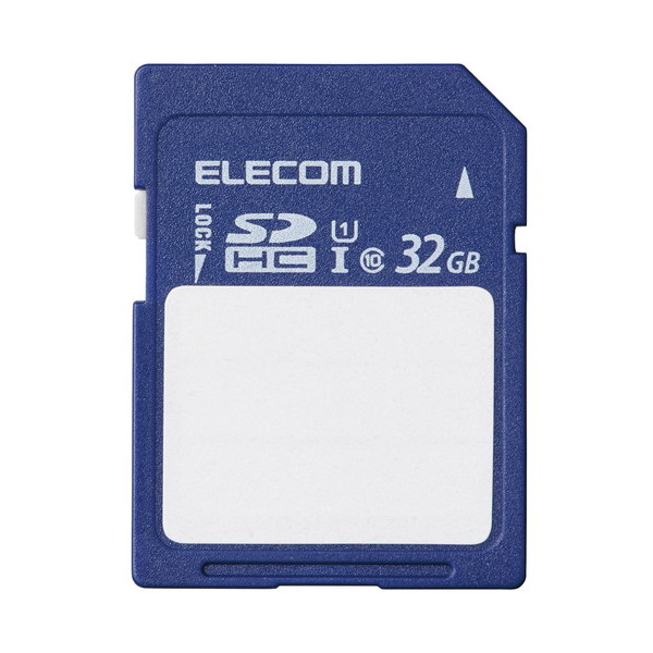 ELECOM MF-FS032GU11C [SDJ[h SDHC 32GB Class10 UHS-I U1 80MB/s x SDJ[hP[Xt]