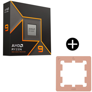 AMD Ryzen 7 9700X W/O Cooler WOF (8C/16T、3.8GHz、65W) CPU + MSI