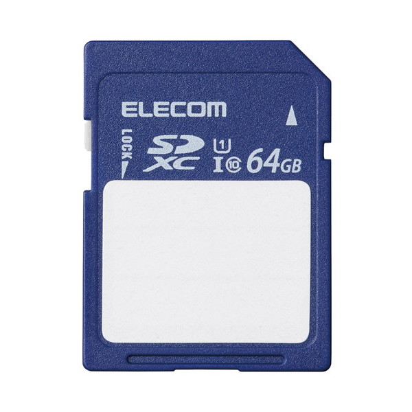 ELECOM SDカード 64GB SDXCメモリーカード