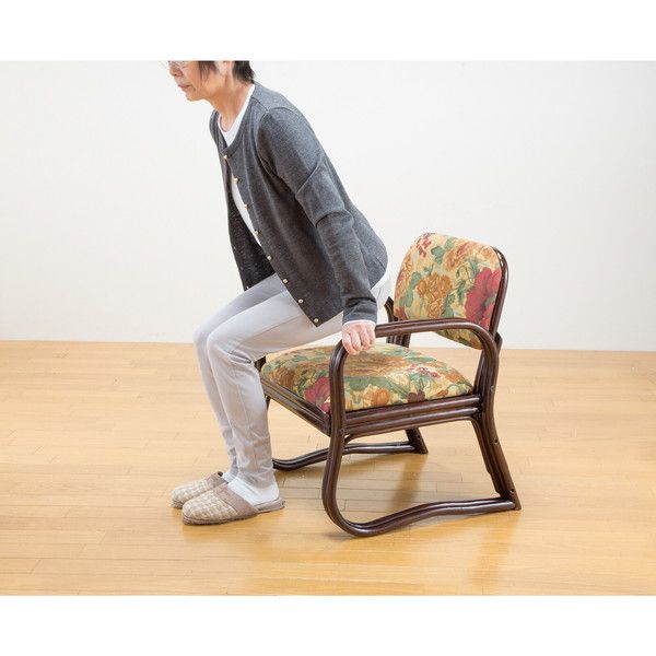 正規品高品質新品＠天然籐思いやり座椅子 ハイタイプ（04012） 座椅子
