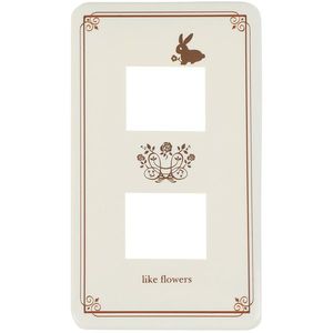 オーム電機 HS-UU02 [ファッションプレート ウサギ 2口用]