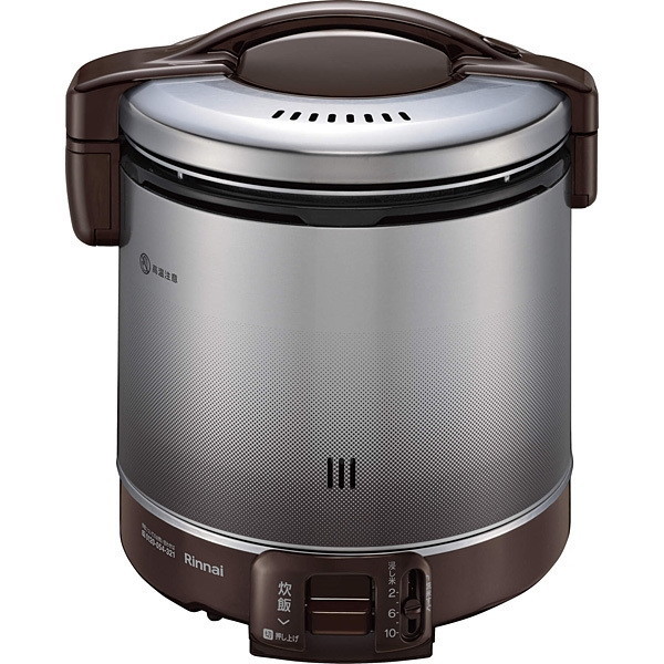 リンナイ　ガス炊飯器 RR-100FS(A)(DB) ダークブラウン Rinnai RR-100FS(A)(DB)-13A ダークブラウン こがまる [ガス炊飯器