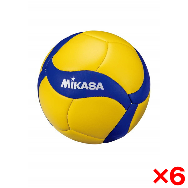 6個セット】MIKASA V1.5W ×6 マスコットボールバレー縫いV200Wモデル