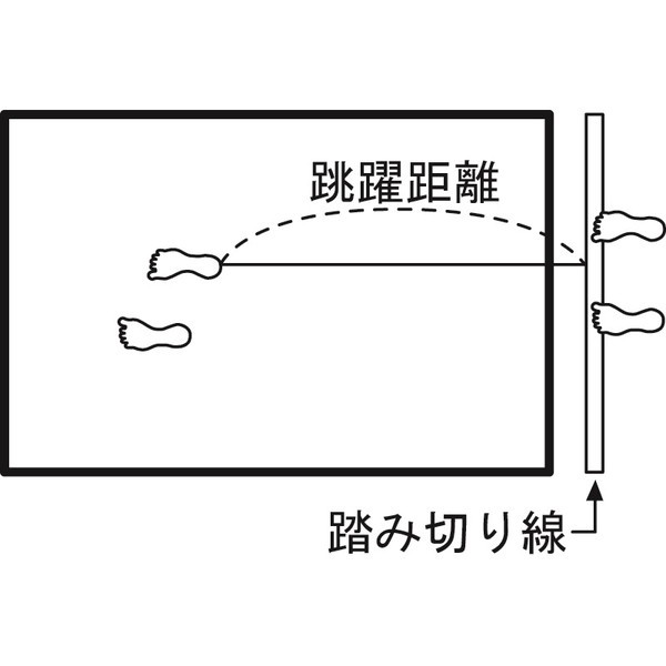 EVERNEW 立ち幅跳び測定マットII100×330×3 EKJ099