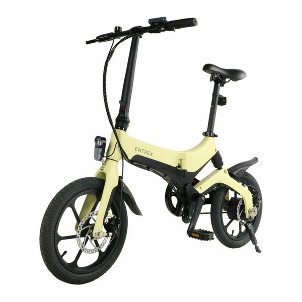 entrex E-Bike 電動アシスト自転車S6 クリームイエロー | 激安の新品 