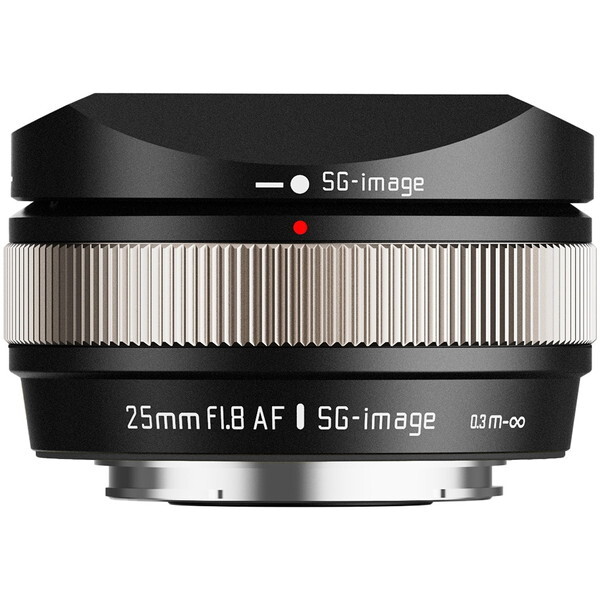 SG-image SG AF25mm F1.8 B X C (S) �V���o�[ [�P�œ_�����Y (�x�m�t�C����X�}�E���g)]
