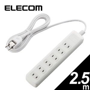 ELECOM ECT-0103BK 黒(ブラック) [電源タップ 10個口 3m 雷ガード