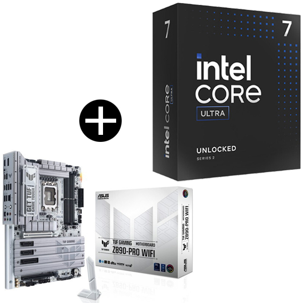 Intel Core Ultra 7 265K CPU + ASUS TUF GAMING Z890-PRO WIFI