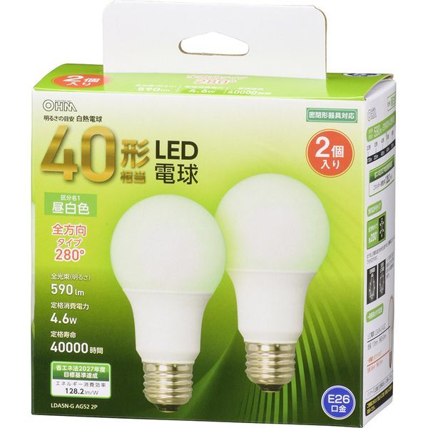 �I�[���d�@ LDA5N-G AG52 2P [LED�d�� E26 40�`���� �����F �S���� 2��]
