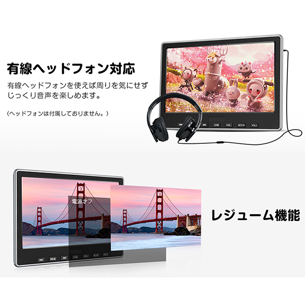 Eonon L0327J [10.1インチ DVD内蔵リアモニター] | 激安の新品・型落ち