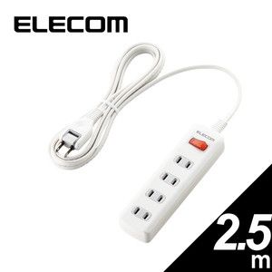 ELECOM ECT-0103BK 黒(ブラック) [電源タップ 10個口 3m 雷ガード