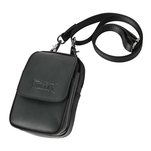 RIDEZ LEATHER MINI BAG BLACK RBP03 [V_[obO]