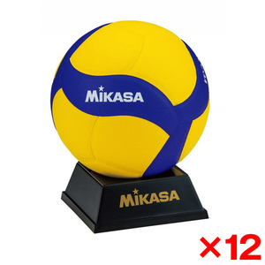6個セット】MIKASA V400W-L ×6 バレー4号 小学生試合球 軽量球 黄/青