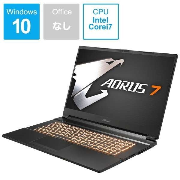 GIGABYTE AORUS 7 KB-7JP1130SH ブラック系 [ノートパソコン 17.3型 / Win10 Home]