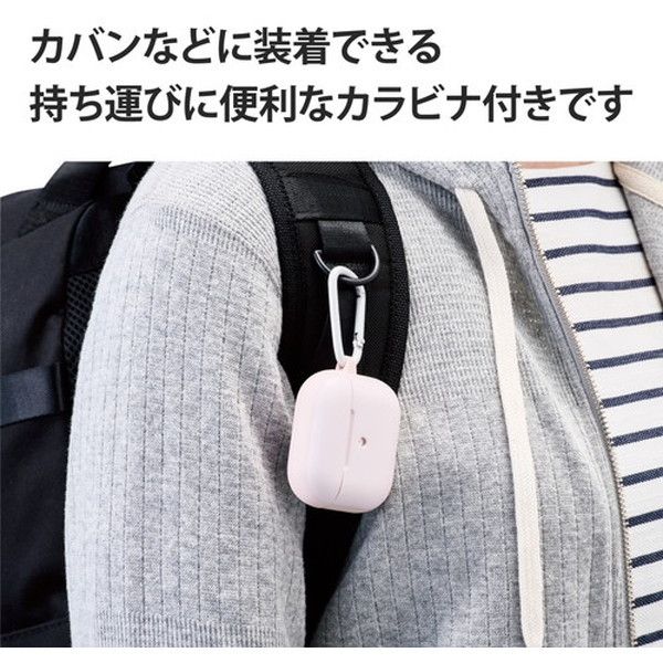 ELECOM AVA-AP3TSPN ピンク AirPods 第3世代 ケース カバー タフスリム