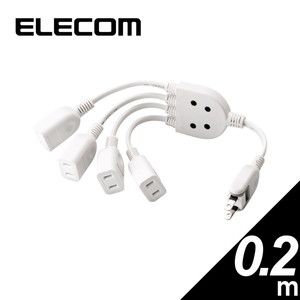 ELECOM T-Y053NDA [抜け止めマグネット雷タップ(7個口/3.0m)] | 激安の