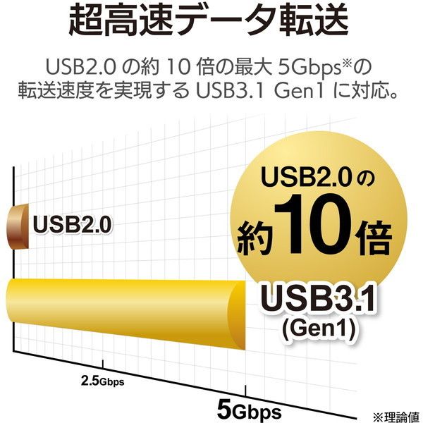 ELECOM DST-C08SV Type-Cドッキングステーション/PD対応/充電用Type-C1