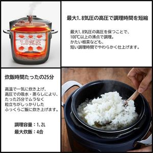 A-stage PCH-20LN ネイビー Re・De Pot [電気圧力鍋 2L] | 激安の新品