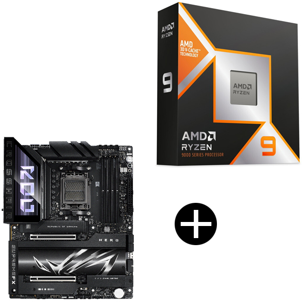 AMD Ryzen 9 9950X3D CPU + ASUS ROG-CROSSHAIR X870E HERO