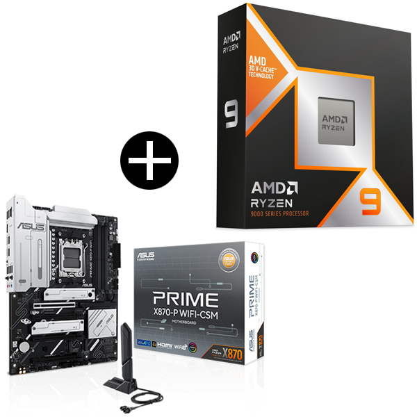 PCパーツ セット CPU マザー メモリ32GB おまけあり AMD Ryzen 9 9950X3D CPU + ASUS PRIME-X870-P WIFI-CSM マザーボード