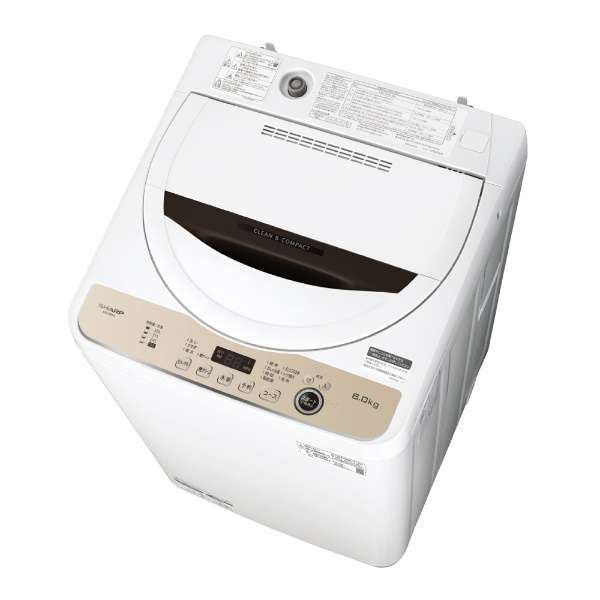 SHARP ES-GE6G-T ブラウン系 [全自動洗濯機 (6.0kg)] 激安の新品・型落ち・アウトレット 家電 通販 XPRICE  エクスプライス (旧 PREMOA プレモア)