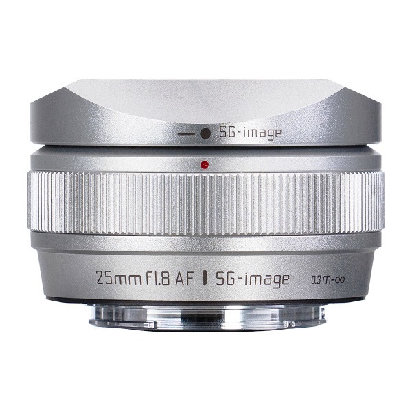 SG-image SG AF25mm F1.8 E C (SV) �V���o�[ [����a�L�p�P�œ_�����Y (�\�j�[E�}�E���g)]