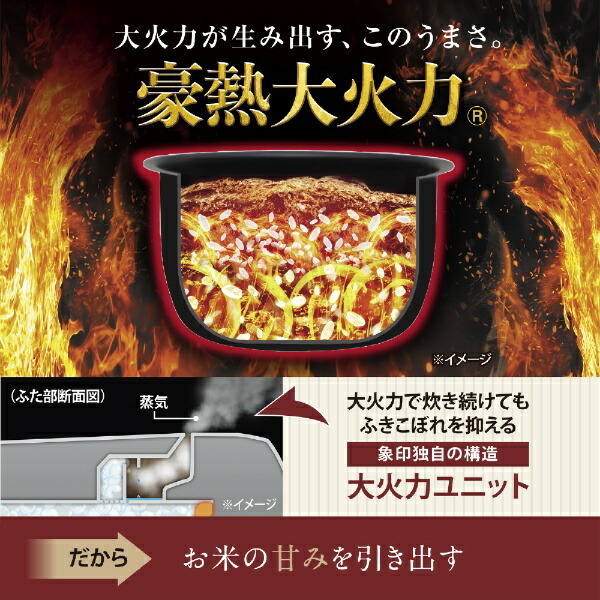 象印 NW-BA10-BA ブラック 極め炊き [圧力IH炊飯器 (5.5合炊き