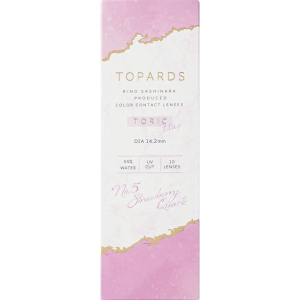 PIA TOPARDS TORIC -1.25/180°1DAY 10枚入り ストロベリークオーツ (度あり) -5.25 カラーコンタクトレンズ