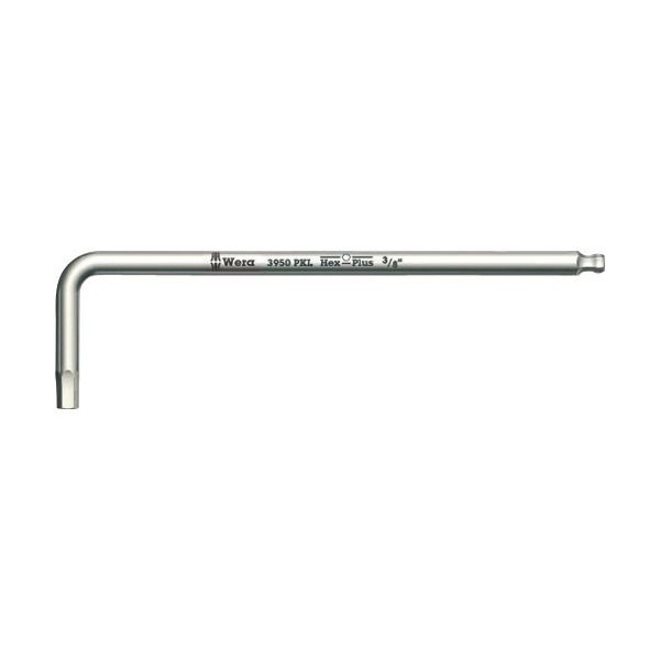 Wera 22715 �{�[���|�C���g�Z�p�_�����` 3950 �X�e�����X�w�b�N�X�L�[ �ΕӐ��@3/16�C���`