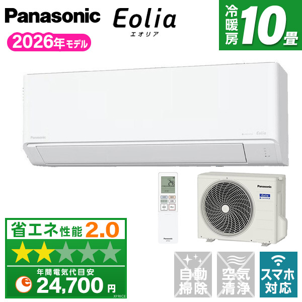 PANASONIC CS-286DJ-W クリスタルホワイト エオリア Jシリーズ