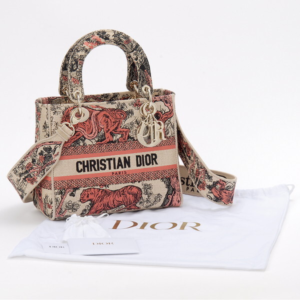 Christian Dior ディオール ハンドバッグ コーラル M0565OEGO M68E