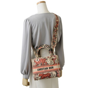 Christian Dior ディオール ハンドバッグ コーラル M0565OEGO M68E
