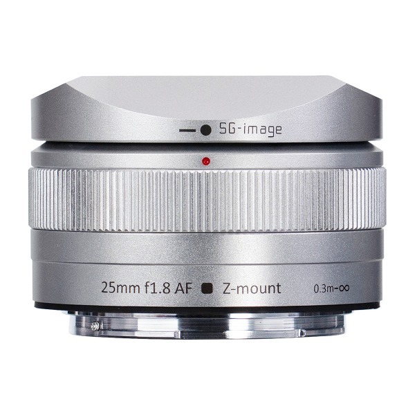 SG-image SG AF25mm F1.8 Z C (SV) �V���o�[ [����a�L�p�P�œ_�����Y (�j�R��Z�}�E���g)]