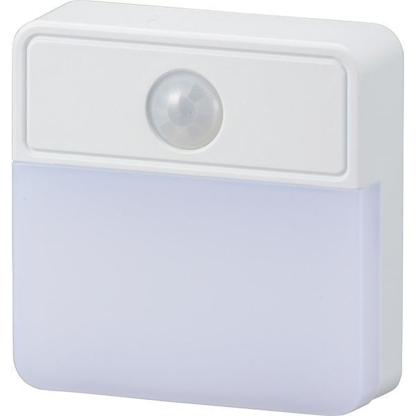 オーム電機 LEDセンサーライト 本体ホワイト 白色LED NIT-L03M-W（直送品）
